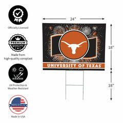 University of Texas Yard Sign, Patriotic