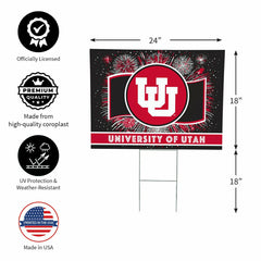 University of Utah Yard Sign, Patriotic