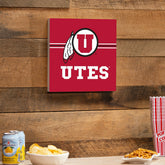 University of Utah Wood Wall Sign, 12x12