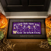 University of Washington Flocked Coir Halloween Sassafras Switch Mat,