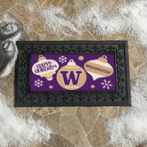 University of Washington Holiday Flocked Coir Sassafras Switch Mat, 22