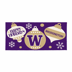 University of Washington Holiday Flocked Coir Sassafras Switch Mat, 22