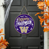University of Washington Halloween Round Door Décor with Hanging Rope,