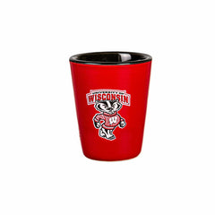 University of Wisconsin-Madison 4-Piece Ceramic and Glass 2oz. Shot Gl