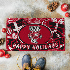 University of Wisconsin-Madison Holiday PVC Mat, 28"x16"