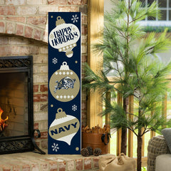 47" Double Sided Leaner, US Naval Academy, Christmas