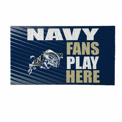 US Naval Academy Fan Mat, 28"x16"