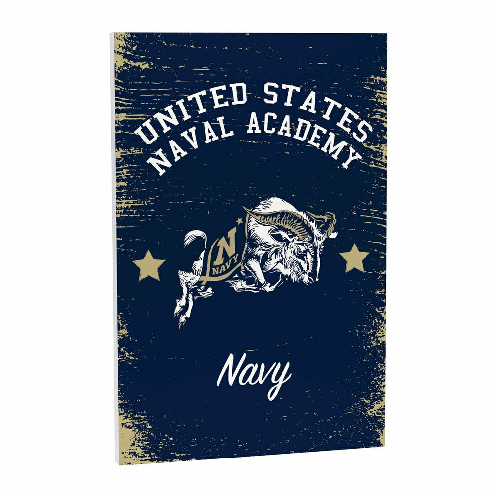 US Naval Academy Wood Wall Sign, 16x24