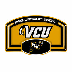 Virginia Commonwealth University USA Embossed Steel Wall Sign, 11" x 1