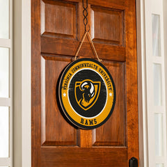 Virginia Commonwealth University Round Door Décor with Hanging Rope, 1