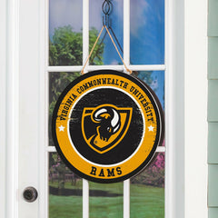 Virginia Commonwealth University Round Door Décor with Hanging Rope, 1