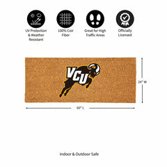Virginia Commonwealth University Extra Large Full Color Coir Mat, 60"x