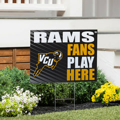 Virginia Commonwealth University Coroplast Yard Sign "Fans Play Here"