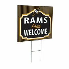 Virginia Commonwealth University Coroplast Yard Sign, "Fans Welcome"