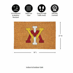 Virginia Military Institute Large Full Color Coir Mat, 36"x24"