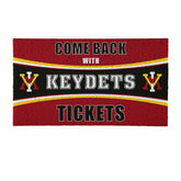 28" x 16" PVC Trapper Mat, Come Back with Tickets, Virginia Military I