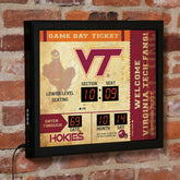 Virginia Tech Bluetooth Ticket Stub Wall Clock