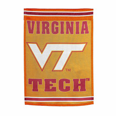 Virginia Tech Embossed Suede House Flag