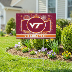 Virginia Tech Yard Sign, Patriotic