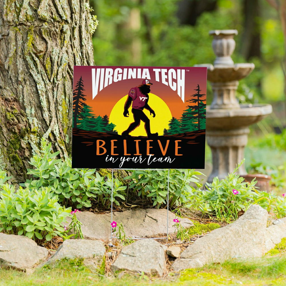 Virginia Tech Yard Sign, Bigfoot