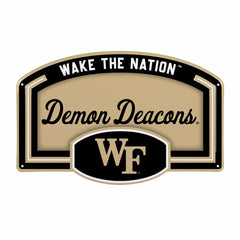 Wake Forest University USA Embossed Steel Wall Sign, 11" x 17"