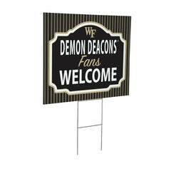 Wake Forest University Coroplast Yard Sign, "Fans Welcome"