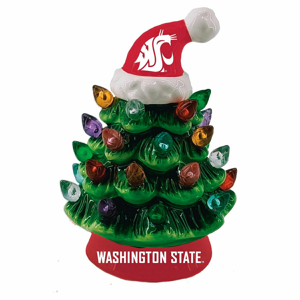 4" Mini LED Tabletop Christmas Tree, Set of 2, Washington State Univer