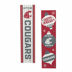 47" Double Sided Leaner, Washington State University, Christmas
