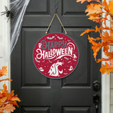 Washington State University Halloween Round Door Décor with Hanging Ro
