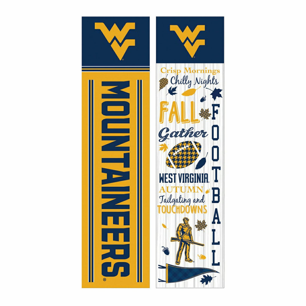46" Double Sided Leaner, West Virginia University, Fall Seasonal