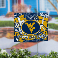 West Virginia University Coroplast Yard Sign, Holiday