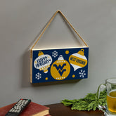 West Virginia University Holiday Wood Wall Sign, 6x11