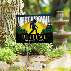 West Virginia University Yard Sign, Bigfoot