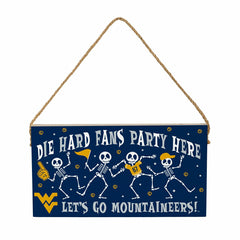 West Virginia University Halloween Wood Wall Sign, 6x11