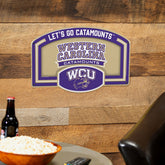 Western Carolina University USA Embossed Steel Wall Sign, 11" x 17"