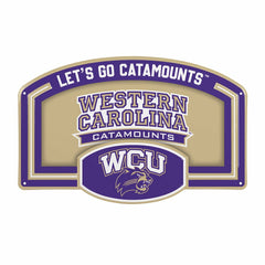 Western Carolina University USA Embossed Steel Wall Sign, 11" x 17"