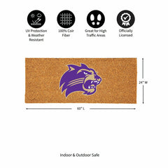 Western Carolina University Extra Large Full Color Coir Mat, 60"x24"