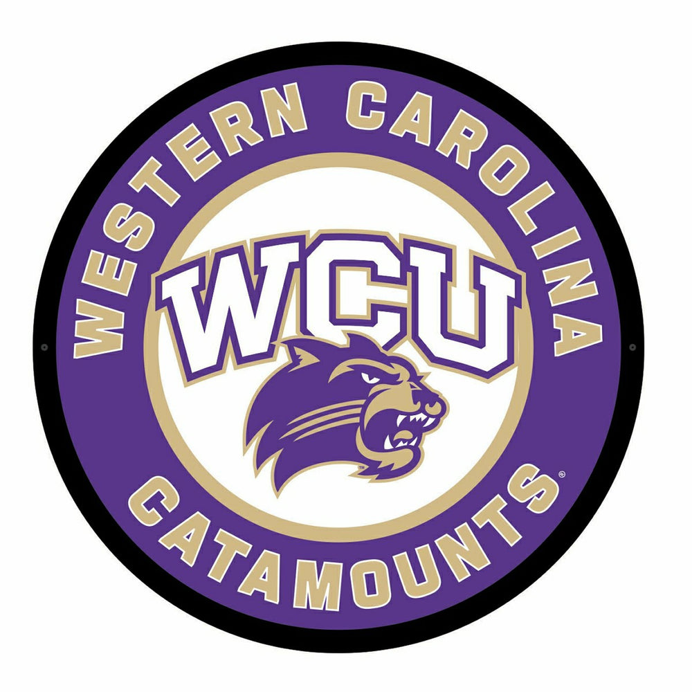 LED Wall Decor, Round, Western Carolina University