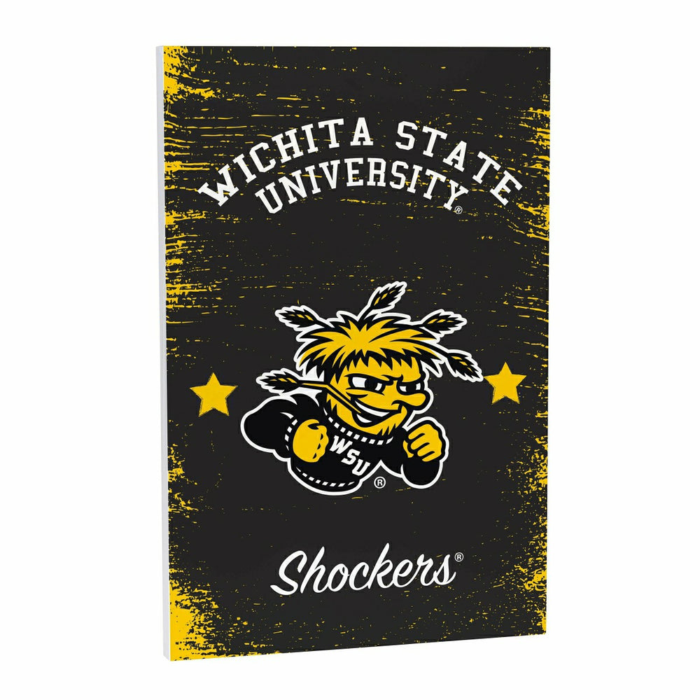 Wichita State University Wood Wall Sign, 16x24