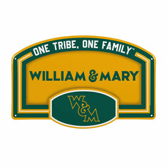 William & Mary USA Embossed Steel Wall Sign, 11" x 17"