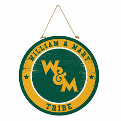 William & Mary Round Door Décor with Hanging Rope, 18x18