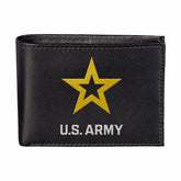 U.S. Army Black Bi-Fold Embroidered Wallet w/ RFID Blocking