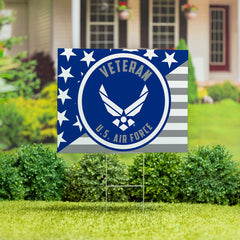US Air Force Coroplast Yard Sign