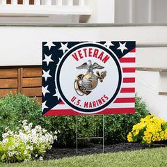 US Marine Corps Coroplast Yard Sign