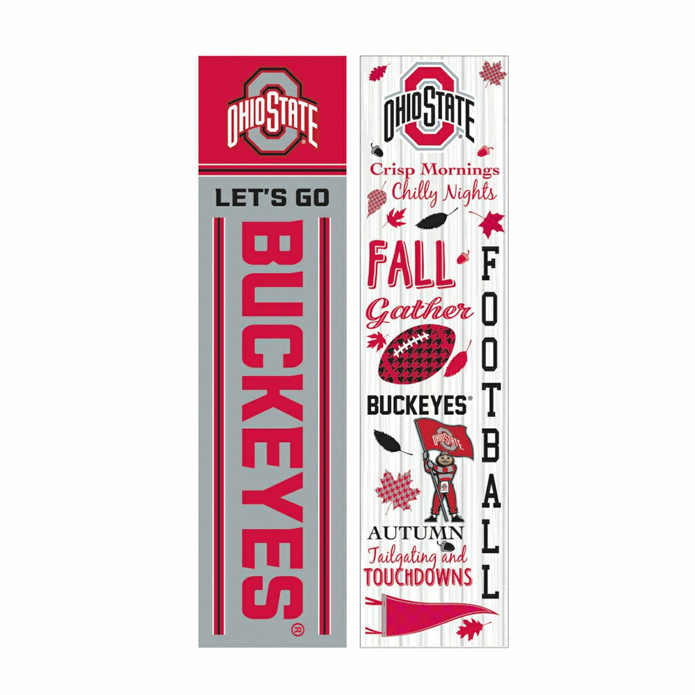 46" Double Sided Leaner, Ohio State University, Fall Seasonal