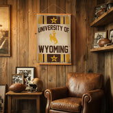 University of Wyoming, Canvas Wall Tapestry, Medium, 36x24