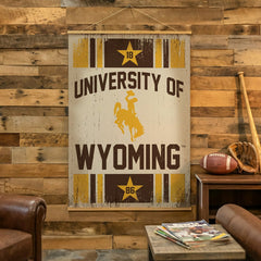 University of Wyoming, Canvas Wall Tapestry, Large, 54x36