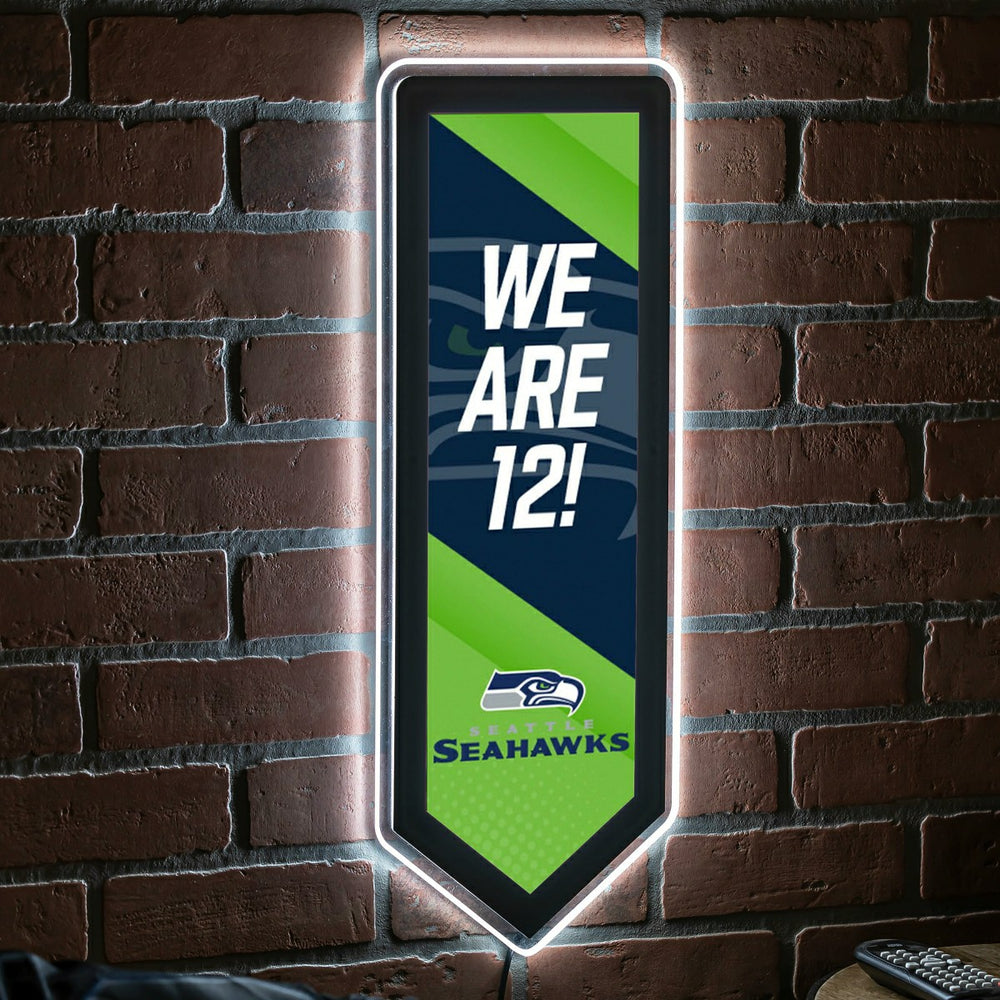 LED Wall Decor, Pennant, Seattle Seahawks