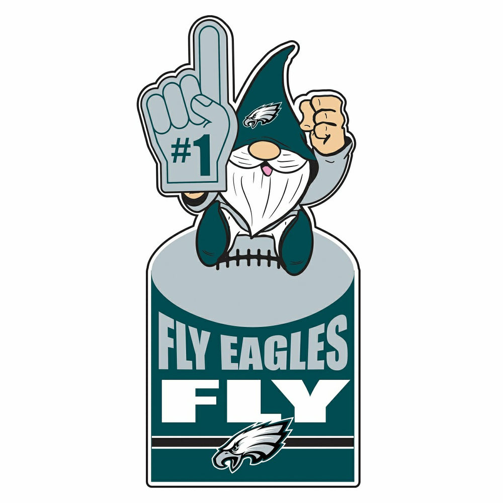 Philadelphia Eagles Gnome Metal Sign 10"L x 30"H