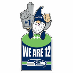 Seattle Seahawks Gnome Metal Sign 10"L x 30"H